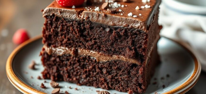 Брауни американский шоколадный пирог